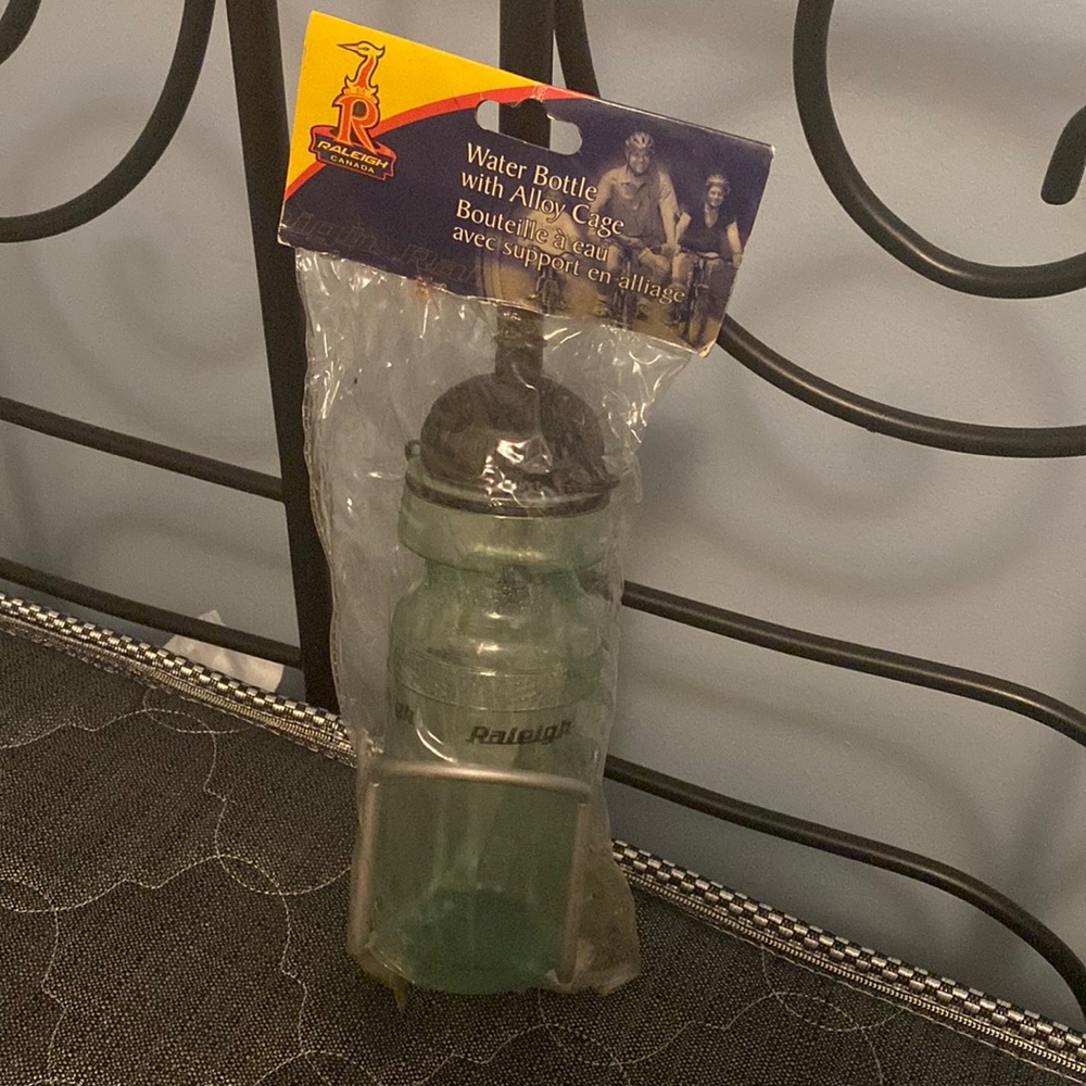 Raleigh Water Bottle With Alloy Cage For Bike